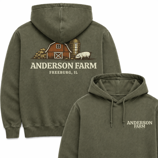 PIG FARM CUSTOM HOODIE BACK PRINT B6