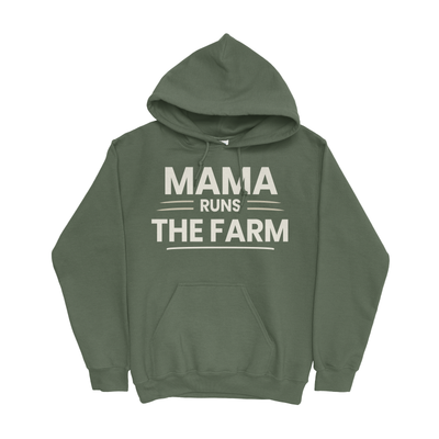 MAMA RUNS THE FARM HOODIE