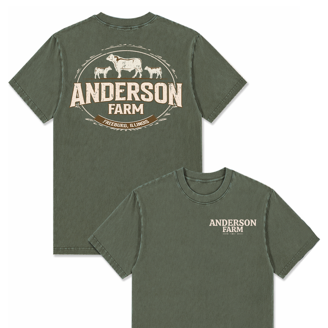 CATTLE FARM CUSTOM SHIRT BACK PRINT C18