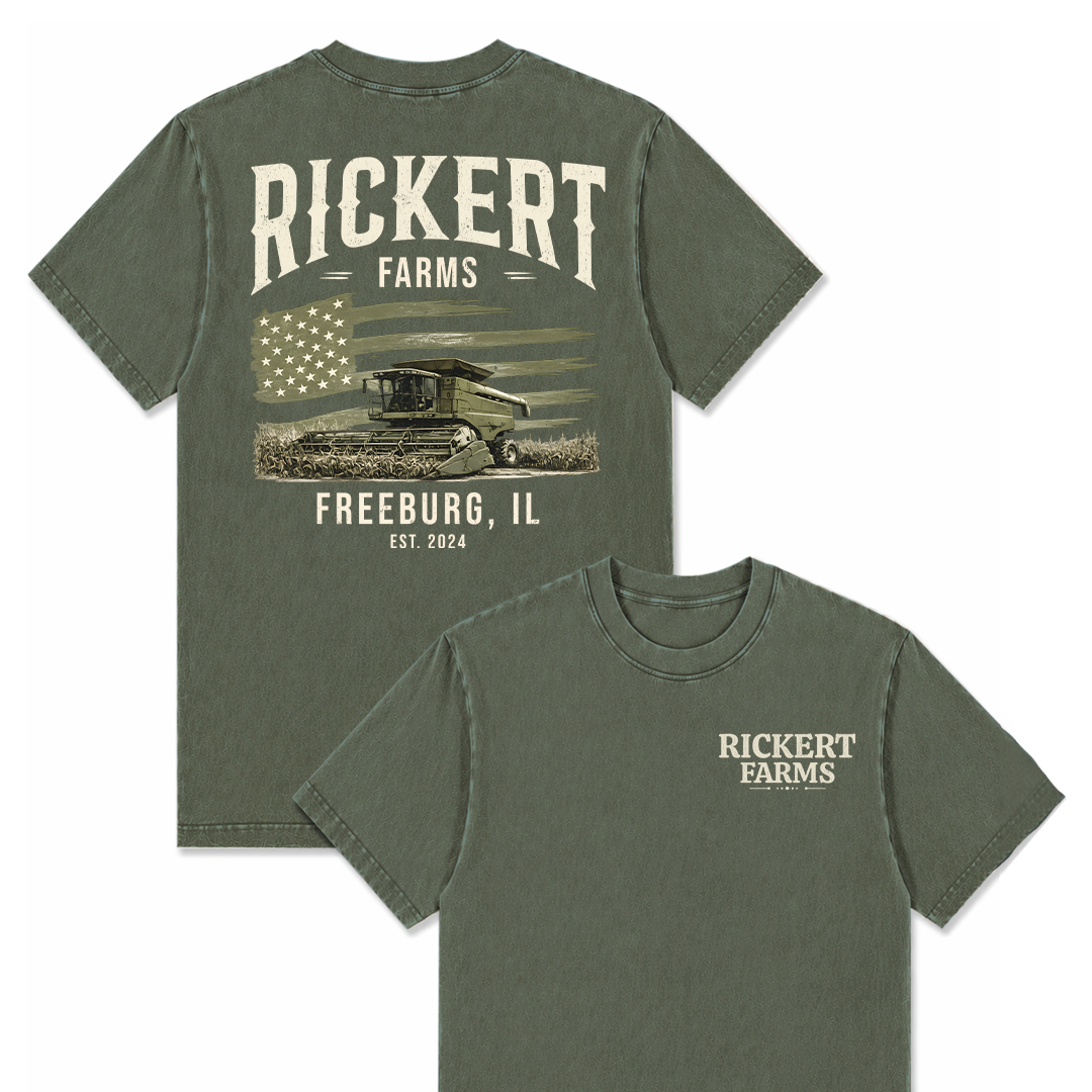 CUSTOM FARM TRACTOR SHIRT BACK PRINT F8