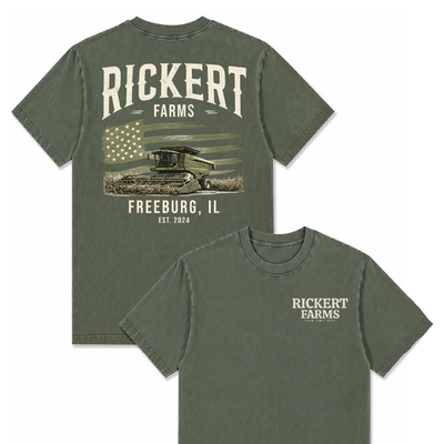 CUSTOM FARM TRACTOR SHIRT BACK PRINT F8