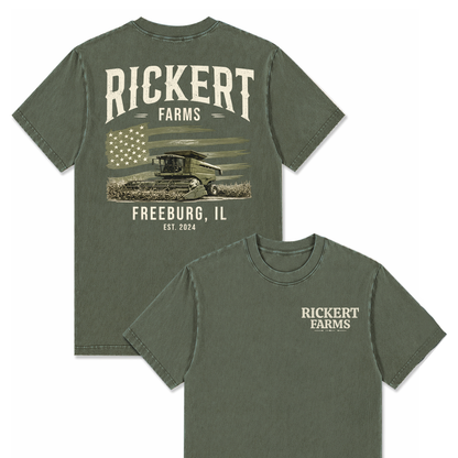 CUSTOM FARM TRACTOR SHIRT BACK PRINT F8