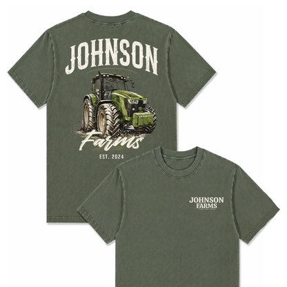 CUSTOM FARM TRACTOR SHIRT BACK PRINT F6