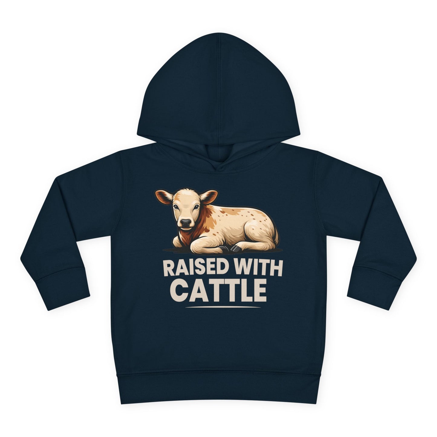 RAISED WITH CATTLE TODDLER HOODIE