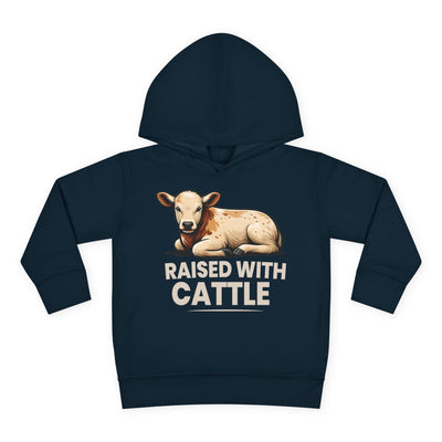 RAISED WITH CATTLE TODDLER HOODIE