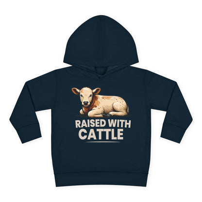 RAISED WITH CATTLE TODDLER HOODIE