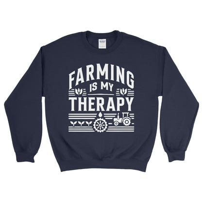 FARMING IS MY THERAPY SWEATSHIRT