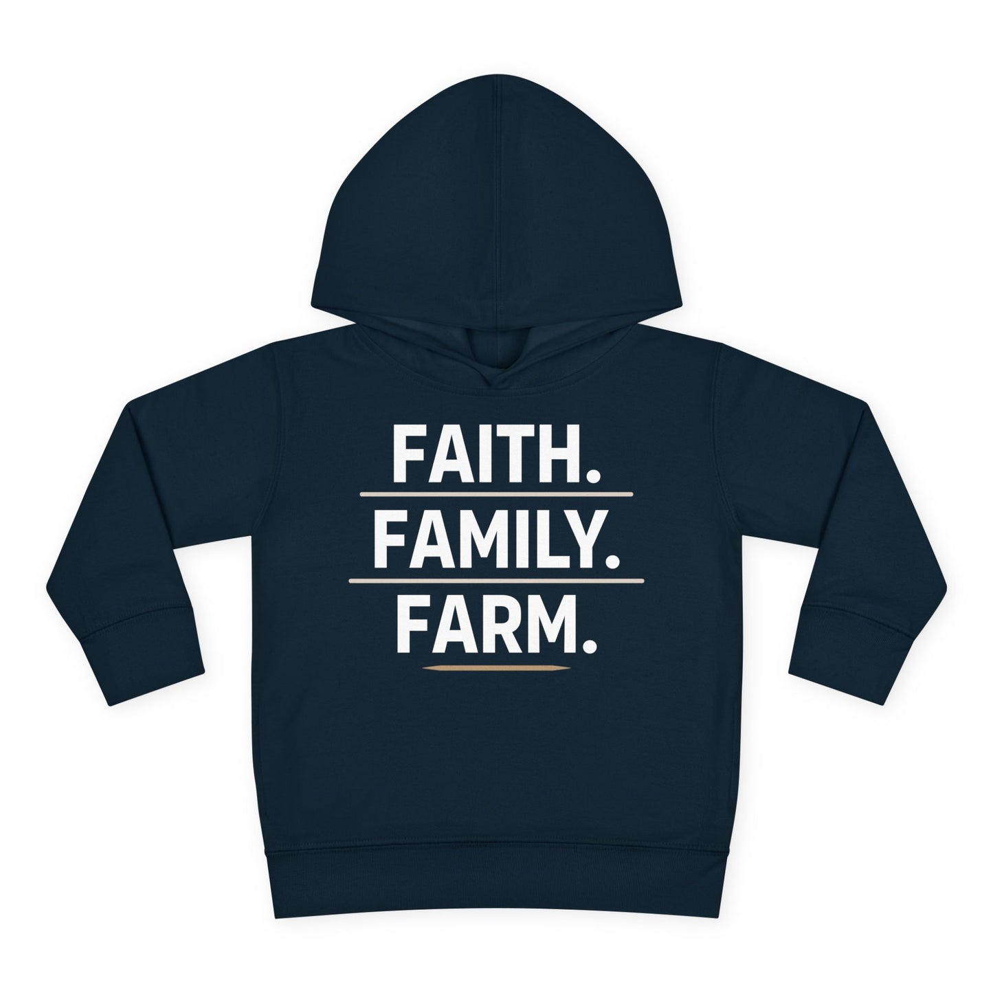 FAITH. FAMILY. FARM. TODDLER HOODIE