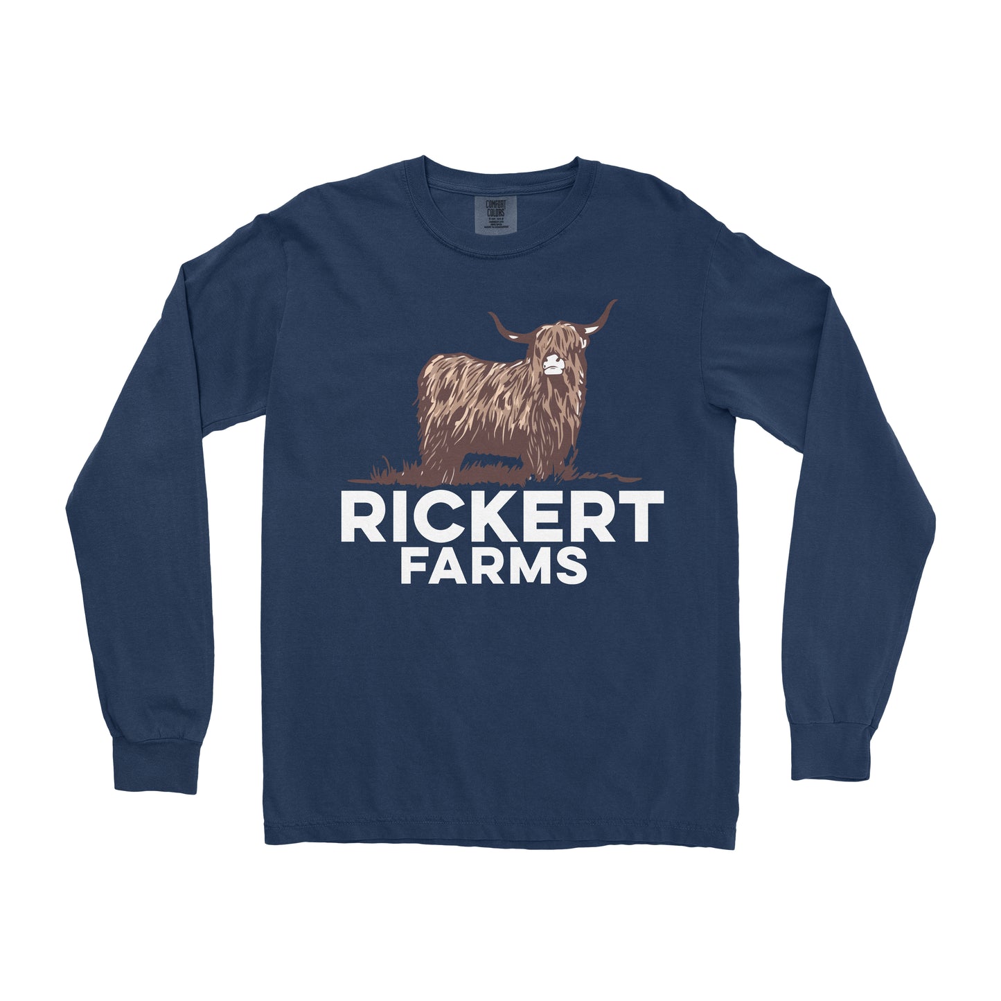 HIGHLAND CATTLE FARM CUSTOM LONG SLEEVE SHIRT L1