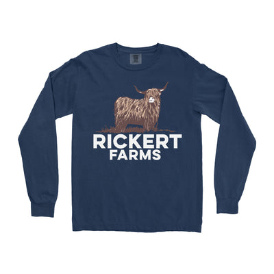 HIGHLAND CATTLE FARM CUSTOM LONG SLEEVE SHIRT L1