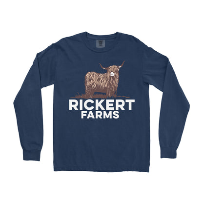 HIGHLAND CATTLE FARM CUSTOM LONG SLEEVE SHIRT L1