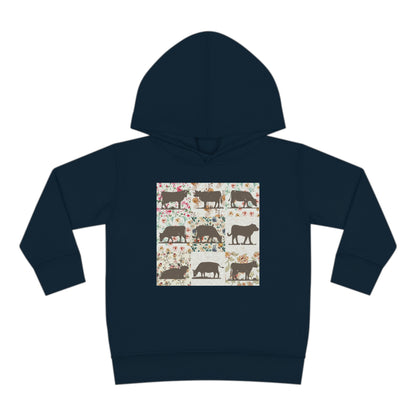 COW PATTERN TODDLER HOODIE