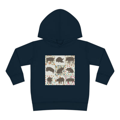 PIG PATTERN TODDLER HOODIE