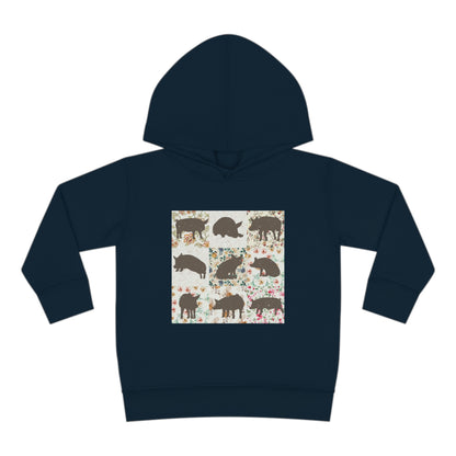 PIG PATTERN TODDLER HOODIE