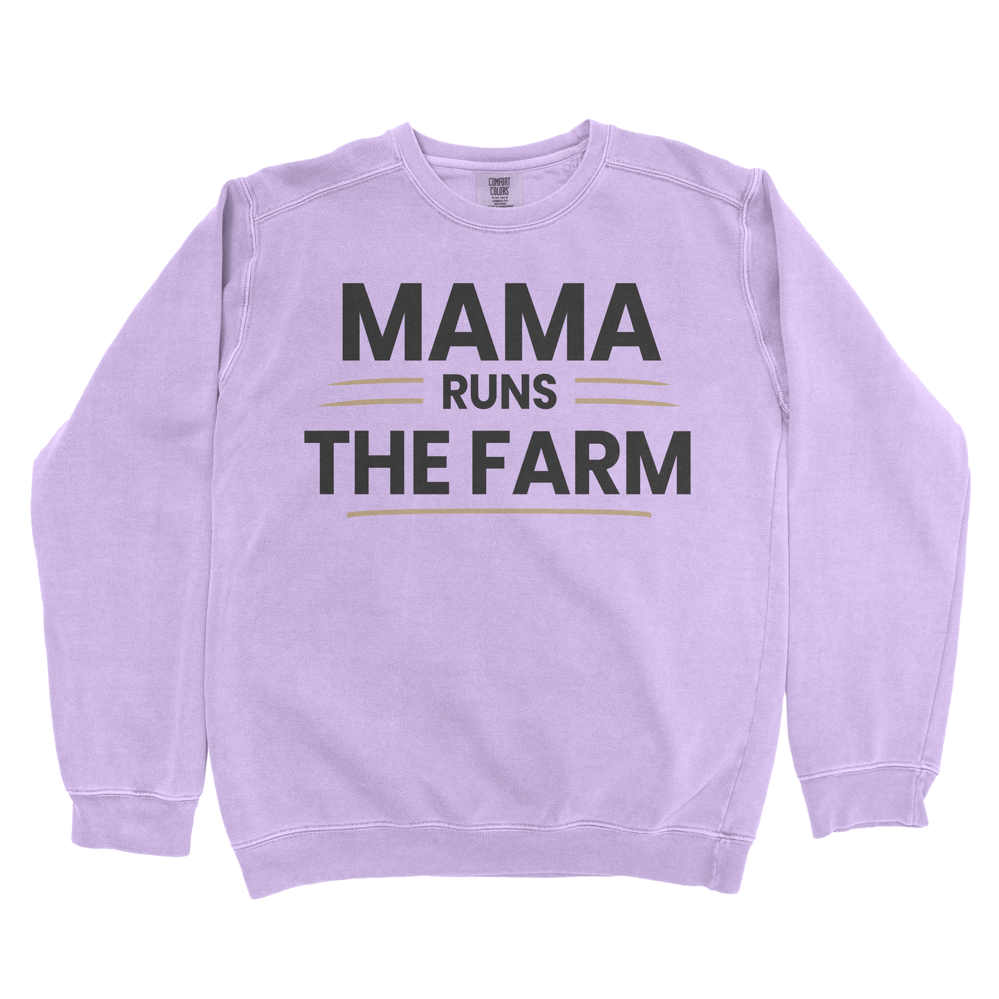 MAMA RUNS THE FARM PREMIUM SWEATSHIRT