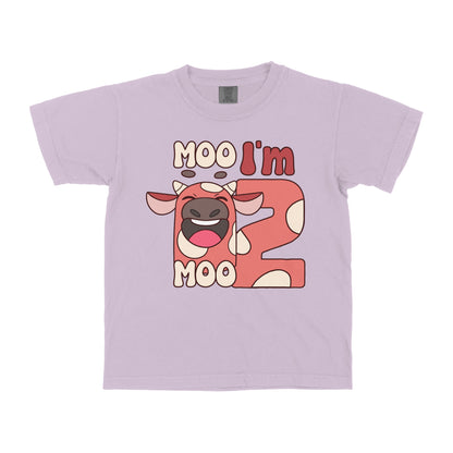 MOO I AM FARM BIRTHDAY CUSTOM YOUTH SHIRT