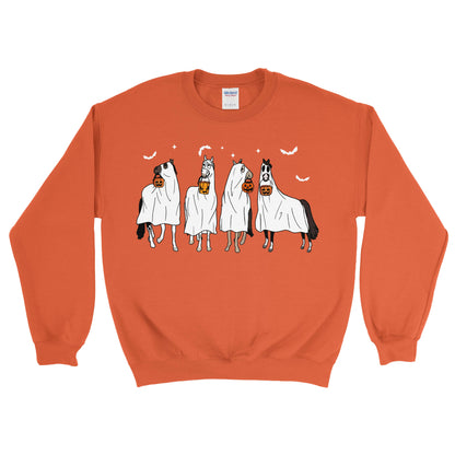 HORSE GHOST FARM HALLOWEEN SWEATSHIRT