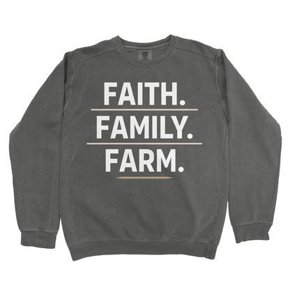 FAITH. FAMILY. FARM. PREMIUM SWEATSHIRT