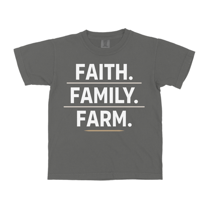 FAITH. FAMILY. FARM. YOUTH SHIRT
