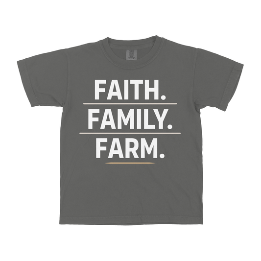FAITH. FAMILY. FARM. YOUTH SHIRT