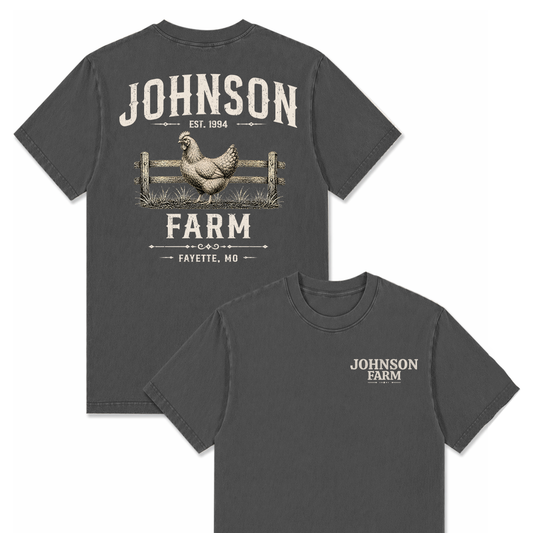 POULTY FARM CUSTOM SHIRT BACK PRINT P19