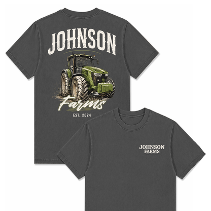 CUSTOM FARM TRACTOR SHIRT BACK PRINT F6