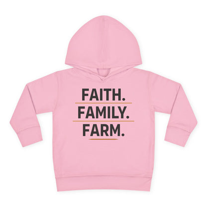 FAITH. FAMILY. FARM. TODDLER HOODIE