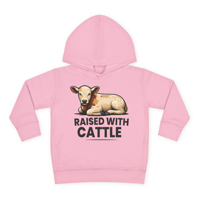 RAISED WITH CATTLE TODDLER HOODIE