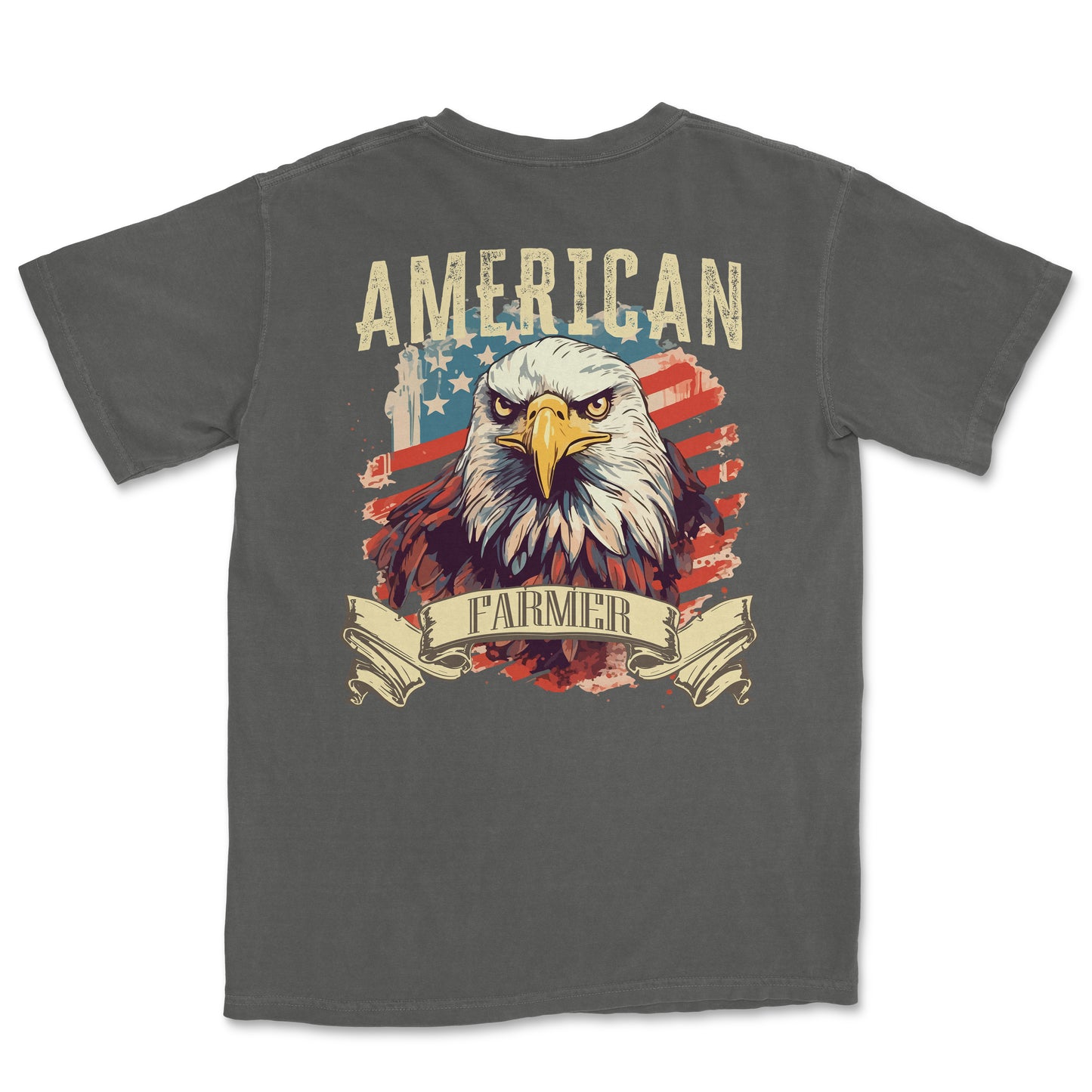 AMERICAN FARMER BACK PRINT SHIRT