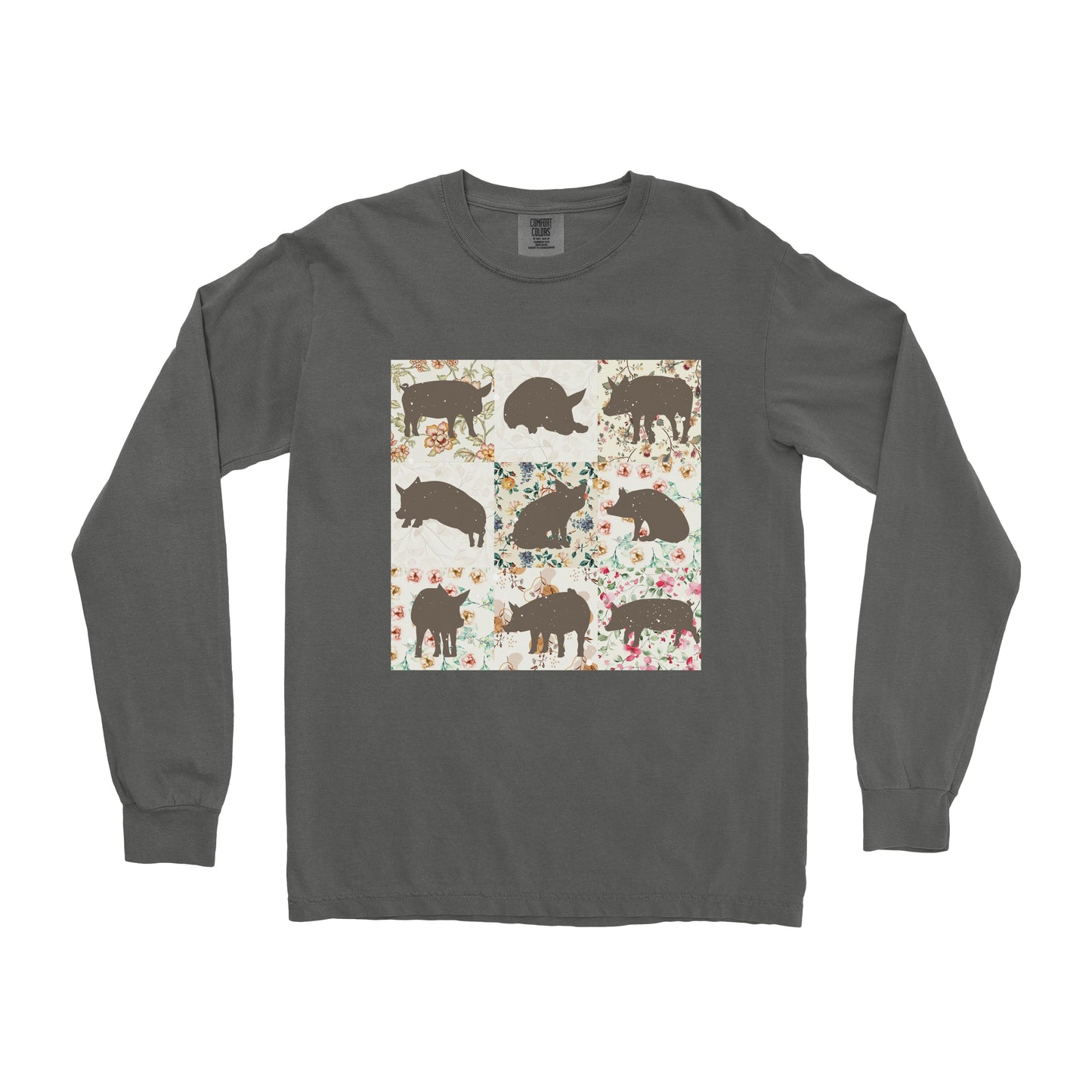 PIG PATTERN LONG SLEEVE SHIRT