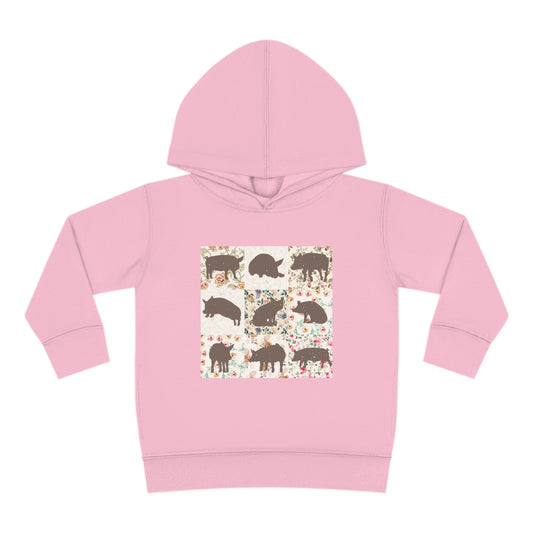 PIG PATTERN TODDLER HOODIE