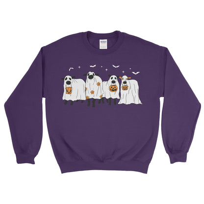 COW GHOSTS FARM HALLOWEEN SWEATSHIRT