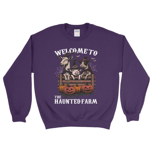 THE HAUNTED FARM HALLOWEEN SWEATSHIRT