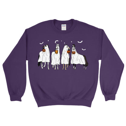 HORSE GHOST FARM HALLOWEEN SWEATSHIRT