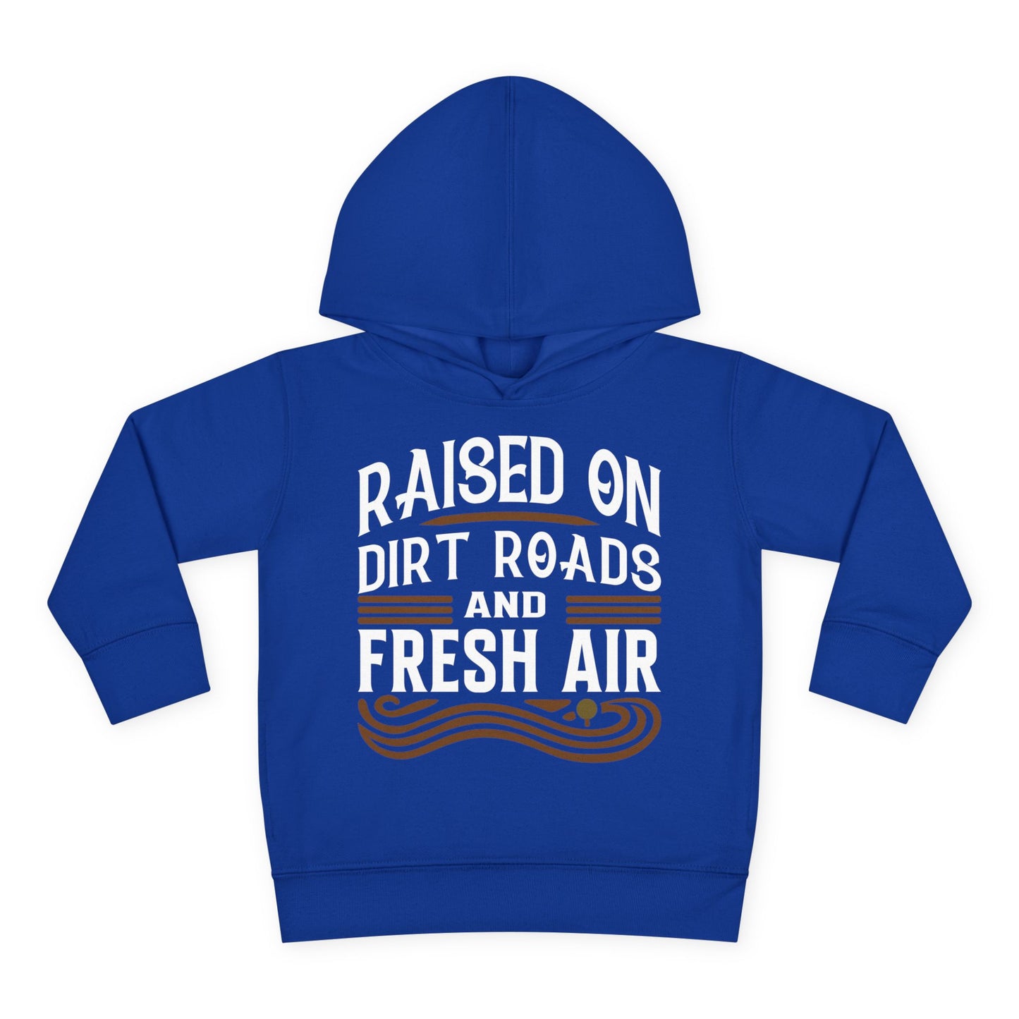 RAISED ON DIRT ROADS AND FRESH AIR TODDLER HOODIE