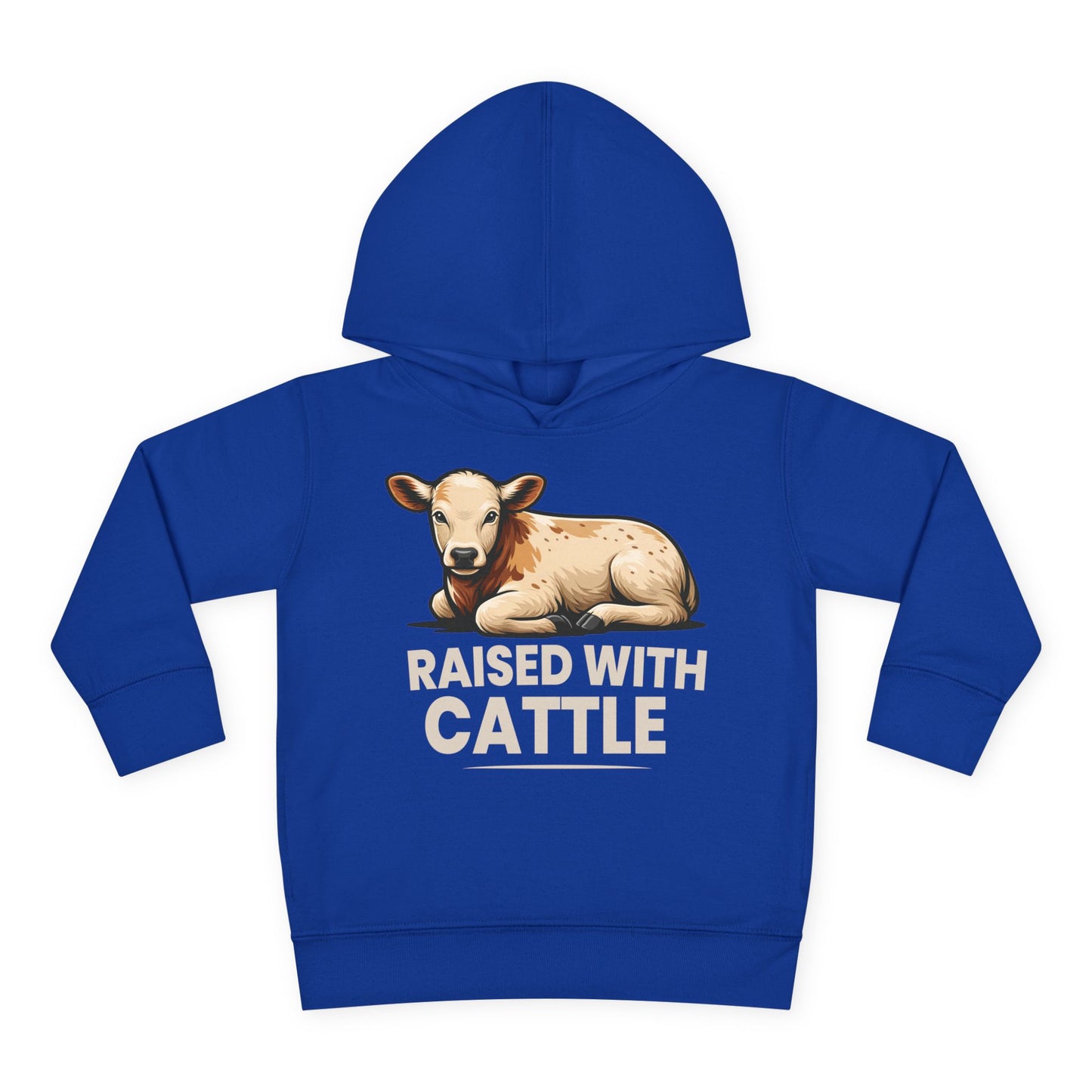 RAISED WITH CATTLE TODDLER HOODIE