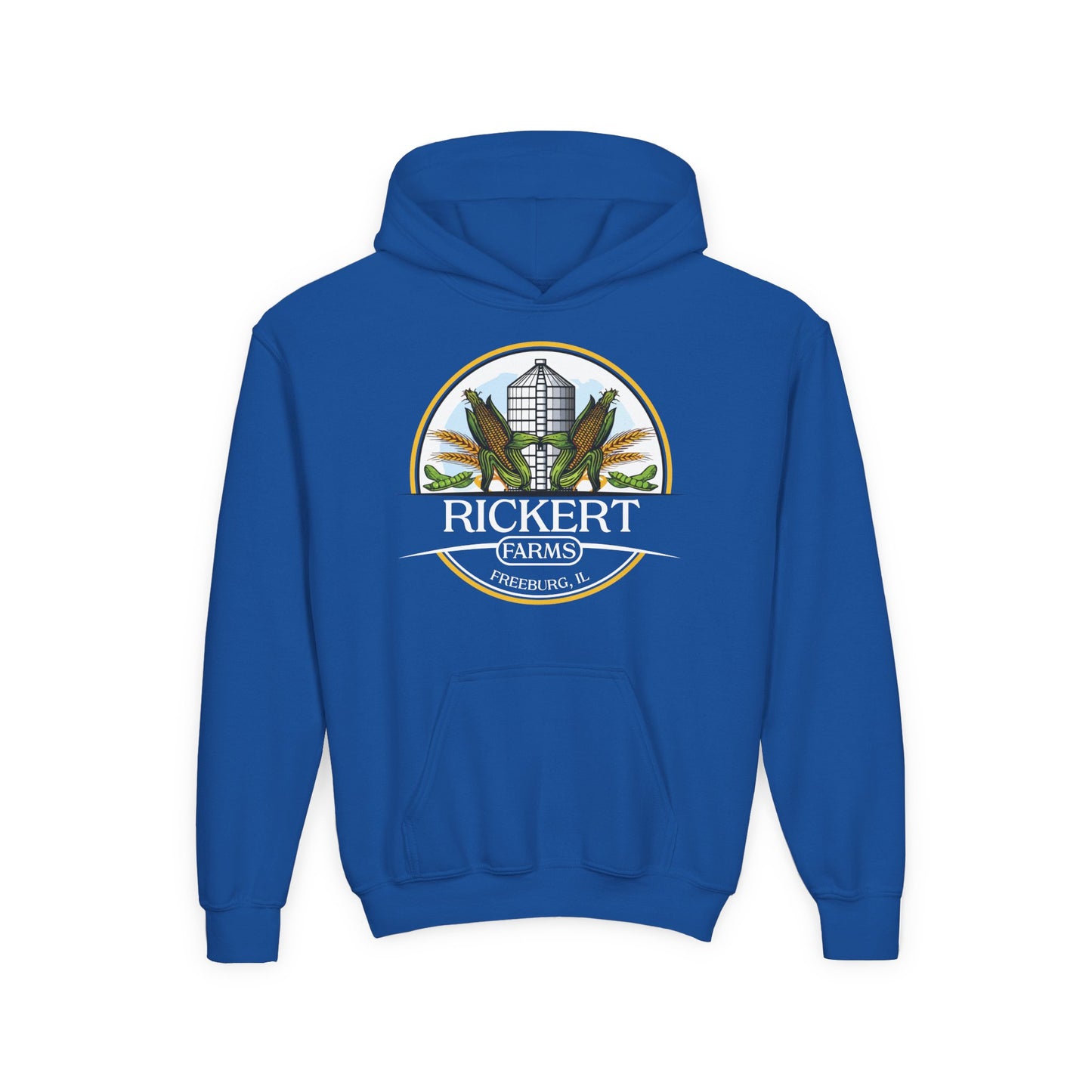 CORN SOYBEAN FARM CUSTOM YOUTH HOODIE Y1
