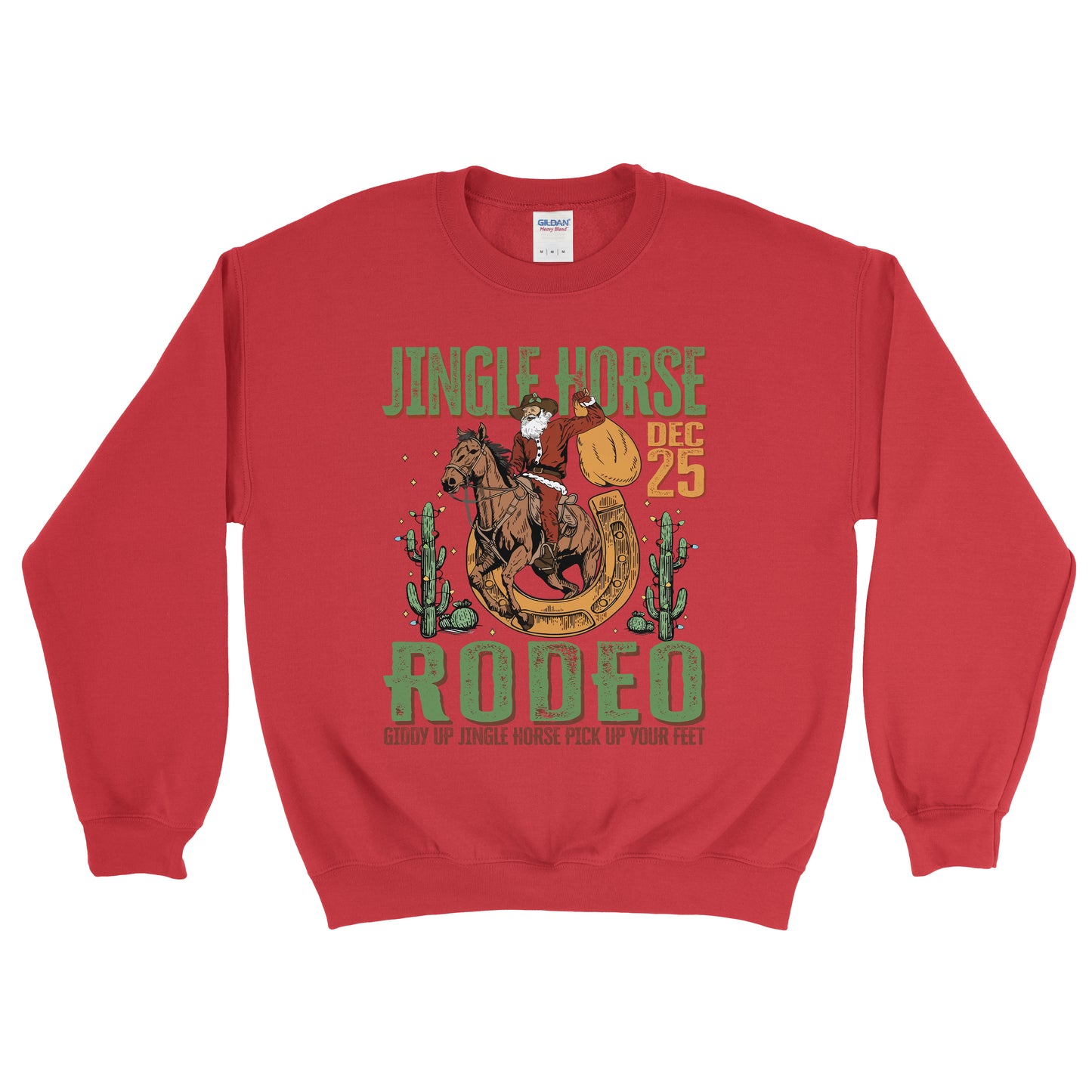 GIDDY UP JINGLE HORSE FARM CHRISTMAS SWEATSHIRT