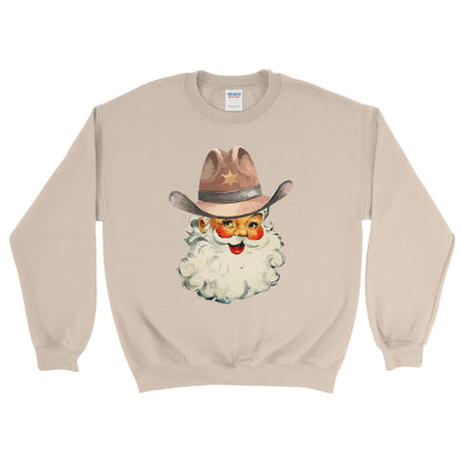 COWBOY CLAUS CHRISTMAS SWEATSHIRT