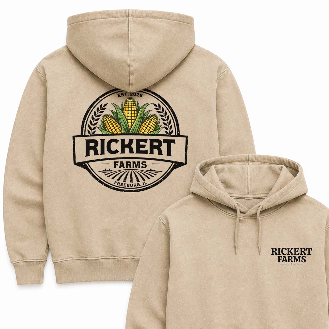 CORN FARM CUSTOM HOODIE BACK PRINT O17