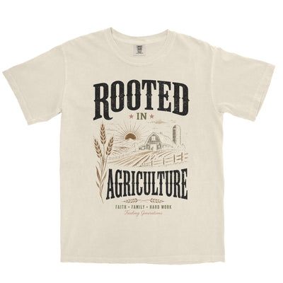 ROOTED IN AGRICULTURE FEEDING GENERATIONS SHIRT