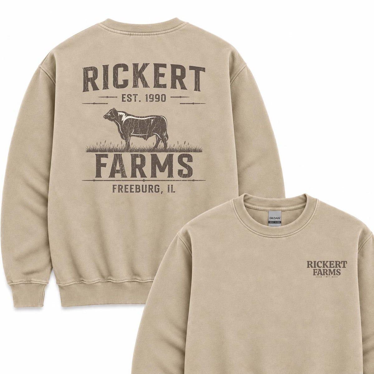 CATTLE FARM CUSTOM SWEATSHIRT BACK PRINT C17