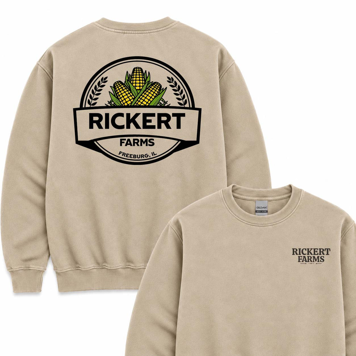 CORN FARM CUSTOM SWEATSHIRT BACK PRINT O1