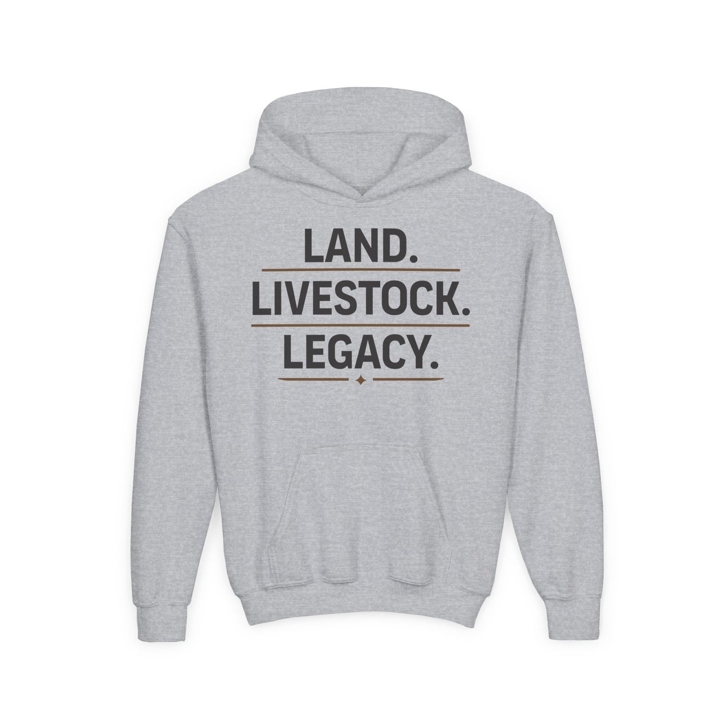 LAND. LIVESTOCK. LEGACY. YOUTH HOODIE