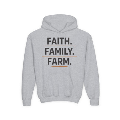 FAITH. FAMILY. FARM. YOUTH HOODIE