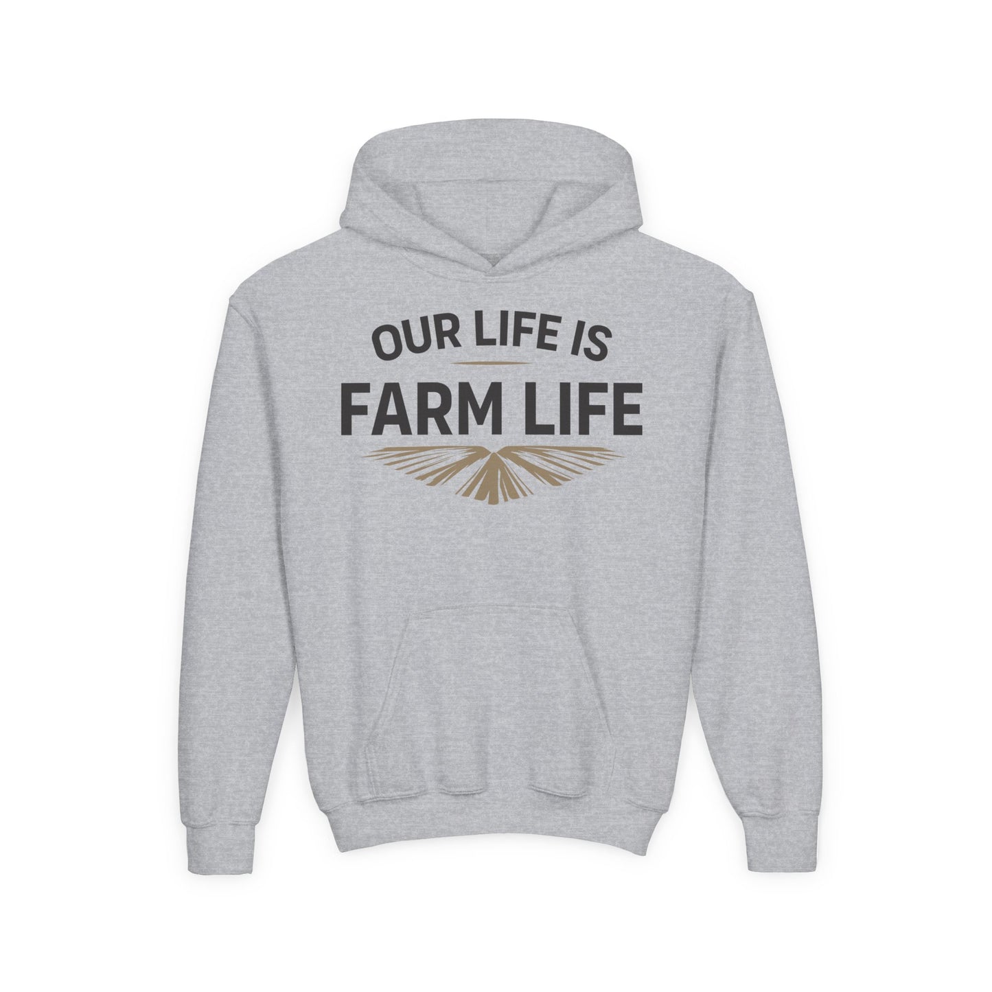 OUR LIFE IS FARM LIFE YOUTH HOODIE