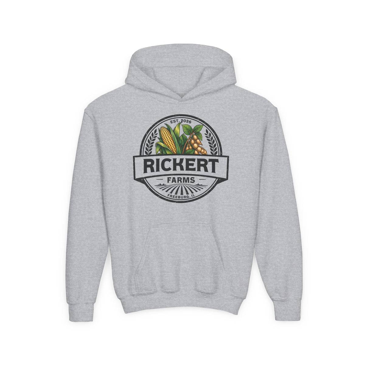 CORN SOYBEAN FARM CUSTOM YOUTH HOODIE Y2