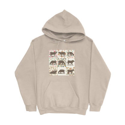 COW PATTERN HOODIE