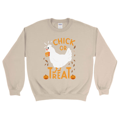 CHICK OR TREAT FARM HALLOWEEN SWEATSHIRT