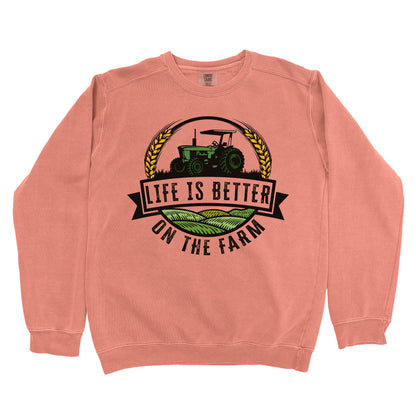 LIFE IS BETTER ON THE FARM PREMIUM SWEATSHIRT